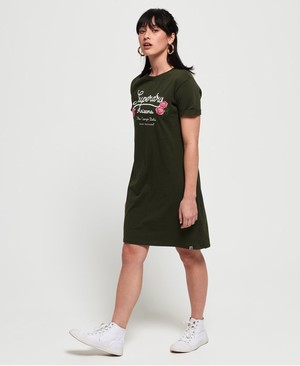 Superdry Graphic Női Ruhák Khaki | UQBSE5987